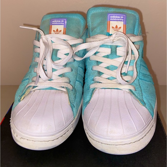 adidas superstar teal
